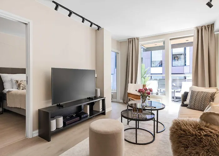 Dinbnb Apartments L High-End L Balcony L Rooftop L Self Check-In