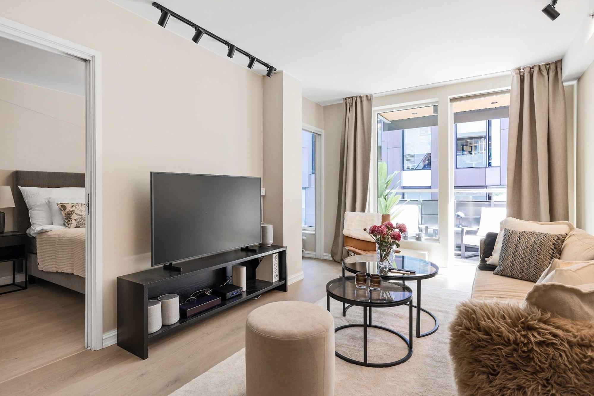Dinbnb L High-end L Balcony L Rooftop L Self Check-in Leilighet *